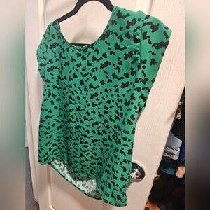 RACHEL ZOE GREEN ANIMAL PRINT